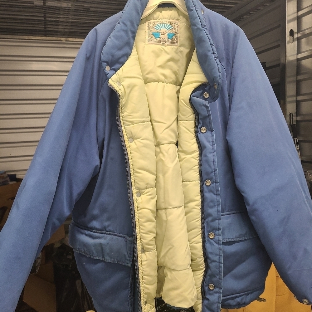 Struggle Gear blue vtg 70s winter coat